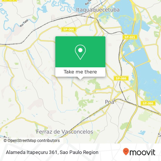 Alameda Itapeçuru 361 map