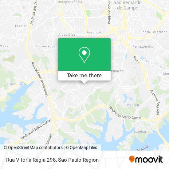 Rua Vitória Régia 298 map