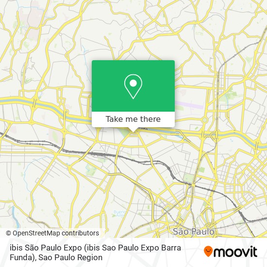 ibis São Paulo Expo (ibis Sao Paulo Expo Barra Funda) map