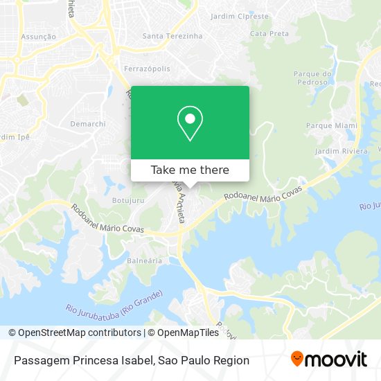 Passagem Princesa Isabel map