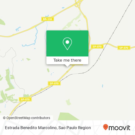 Mapa Estrada Benedito Marcolino