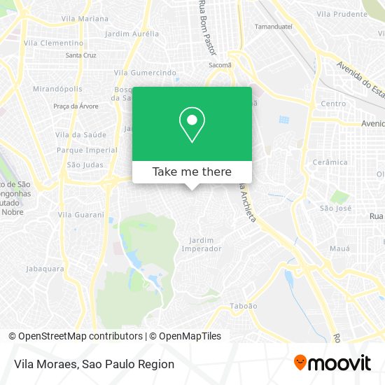 Vila Moraes map