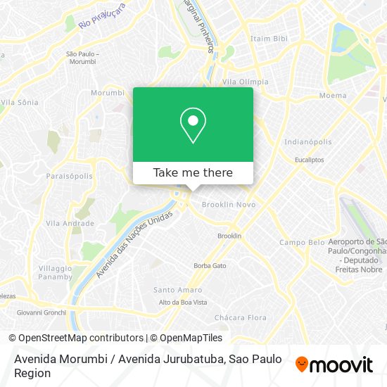 Avenida Morumbi / Avenida Jurubatuba map