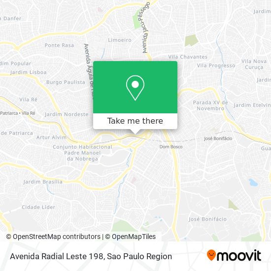 Avenida Radial Leste 198 map