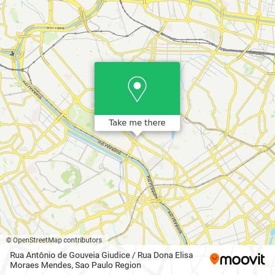 Rua Antônio de Gouveia Giudice / Rua Dona Elisa Moraes Mendes map