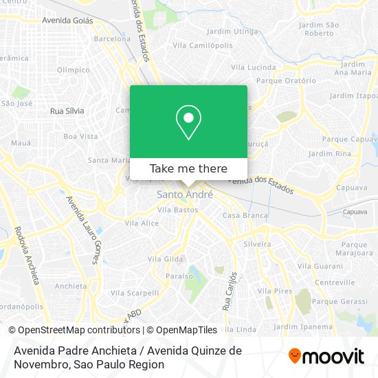 Avenida Padre Anchieta / Avenida Quinze de Novembro map