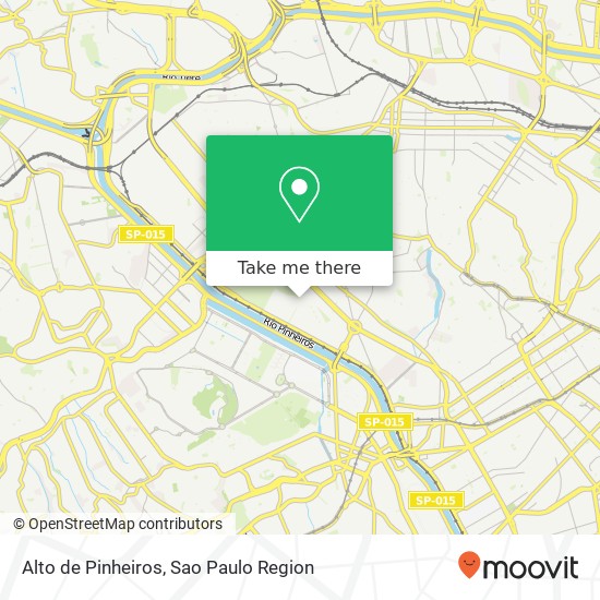 Alto de Pinheiros map