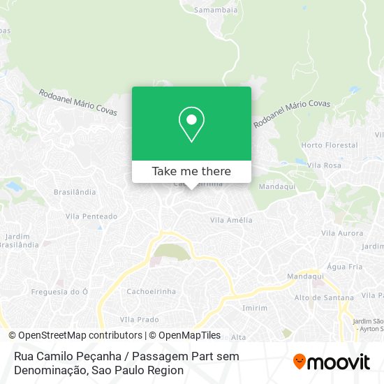 Rua Camilo Peçanha / Passagem Part sem Denominação map