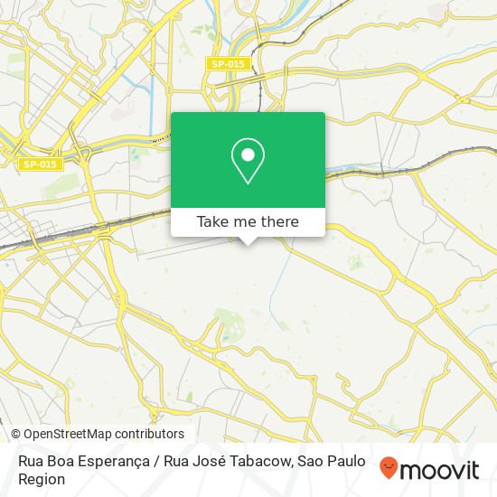 Rua Boa Esperança / Rua José Tabacow map