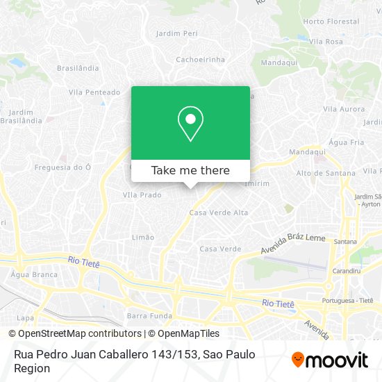 Mapa Rua Pedro Juan Caballero 143 / 153
