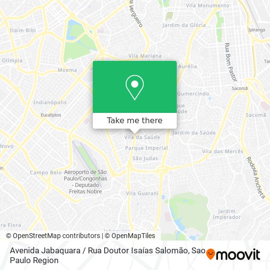 Avenida Jabaquara / Rua Doutor Isaías Salomão map