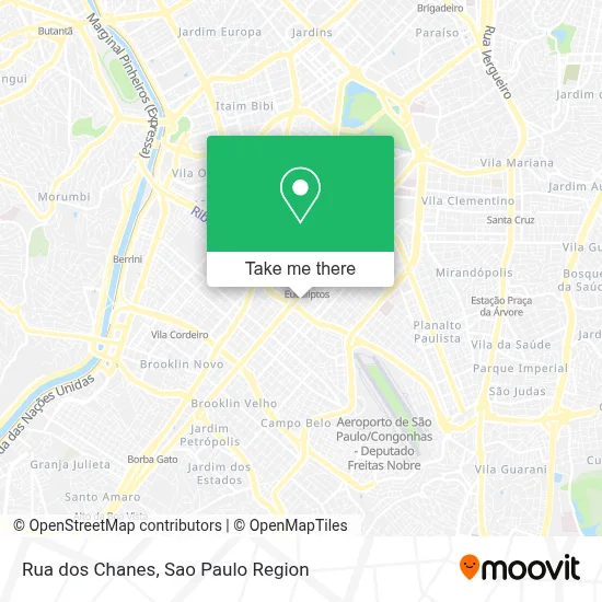 Rua dos Chanes map
