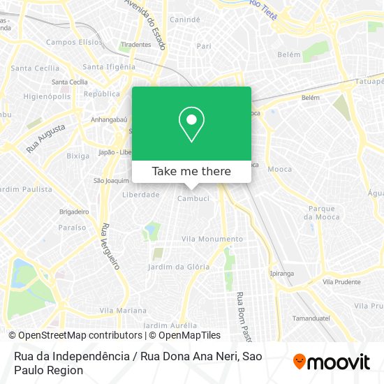 Rua da Independência / Rua Dona Ana Neri map