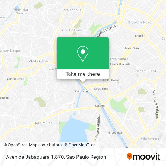 Mapa Avenida Jabaquara 1.870