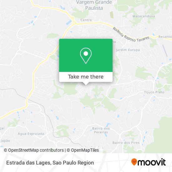 Estrada das Lages map