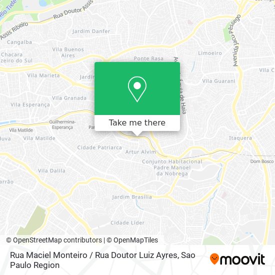 Mapa Rua Maciel Monteiro / Rua Doutor Luiz Ayres