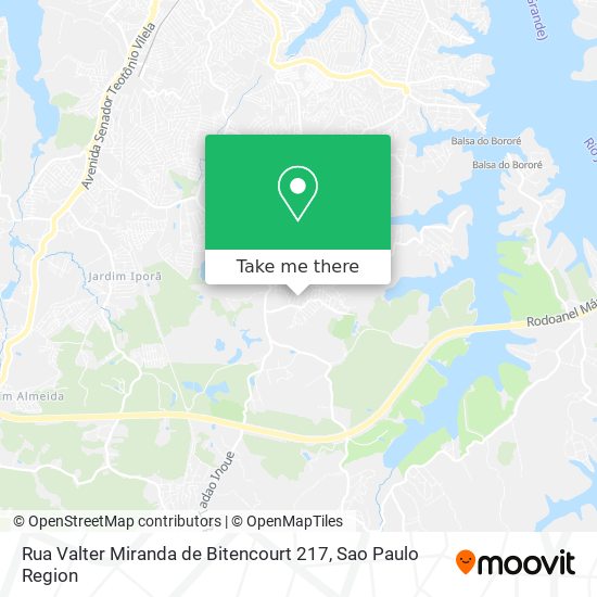 Rua Valter Miranda de Bitencourt 217 map