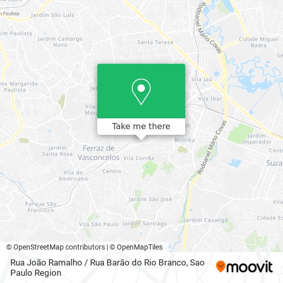 Rua João Ramalho / Rua Barão do Rio Branco map