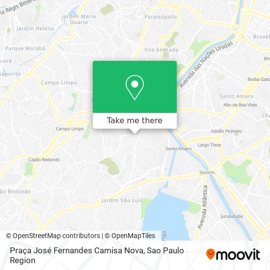 Praça José Fernandes Camisa Nova map