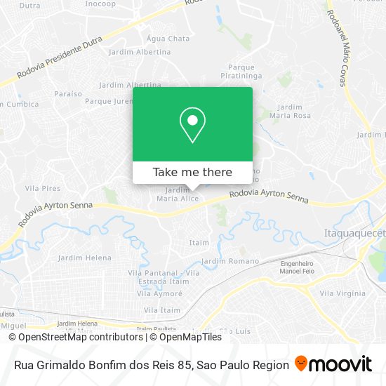 Rua Grimaldo Bonfim dos Reis 85 map