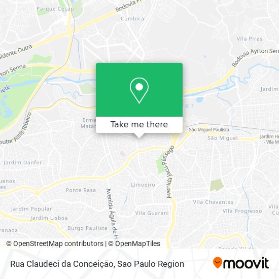 Rua Claudeci da Conceiçāo map