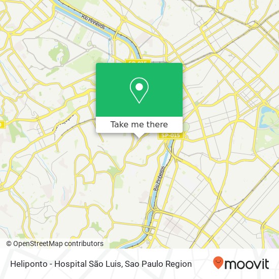 Heliponto - Hospital São Luis map