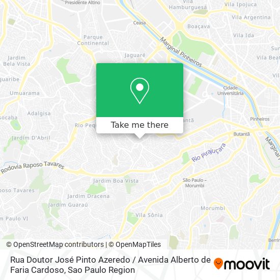 Mapa Rua Doutor José Pinto Azeredo / Avenida Alberto de Faria Cardoso