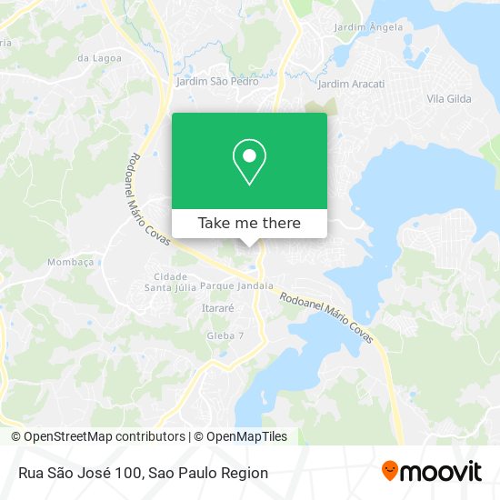 Rua São José 100 map