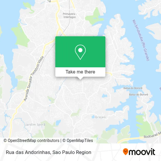 Rua das Andorinhas map
