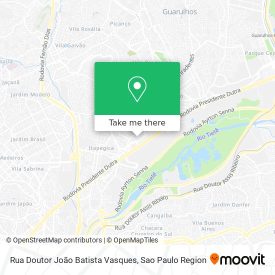 Mapa Rua Doutor João Batista Vasques