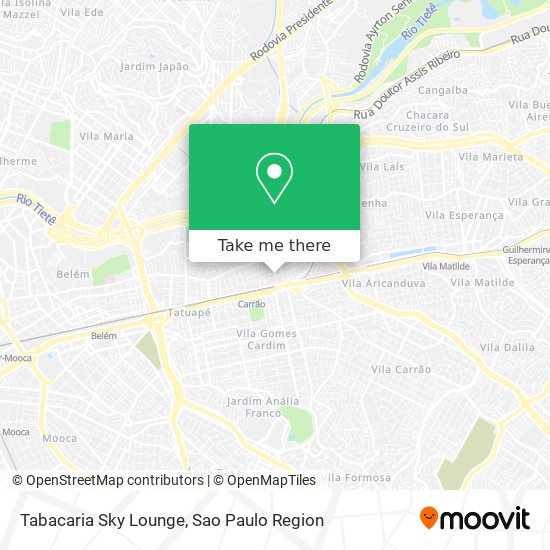 Tabacaria Sky Lounge map