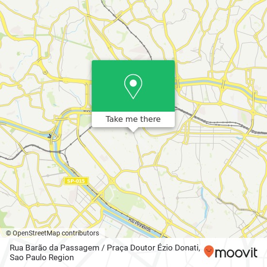 Mapa Rua Barão da Passagem / Praça Doutor Ézio Donati