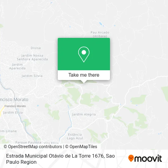 Estrada Municipal Otávio de La Torre 1676 map