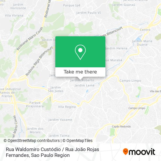 Rua Waldomiro Custódio / Rua João Rojas Fernandes map