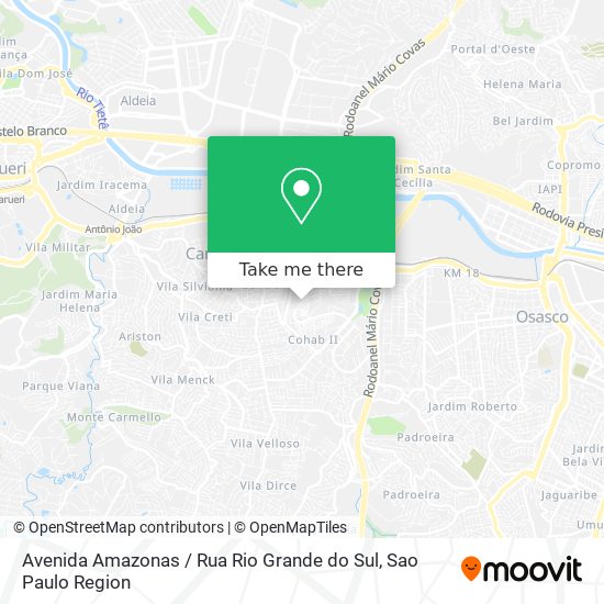 Avenida Amazonas / Rua Rio Grande do Sul map