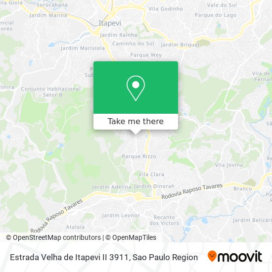 Estrada Velha de Itapevi II 3911 map