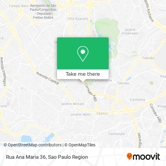 Mapa Rua Ana Maria 36