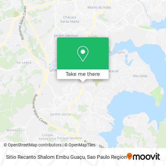 Sitio Recanto Shalom Embu Guaçu map