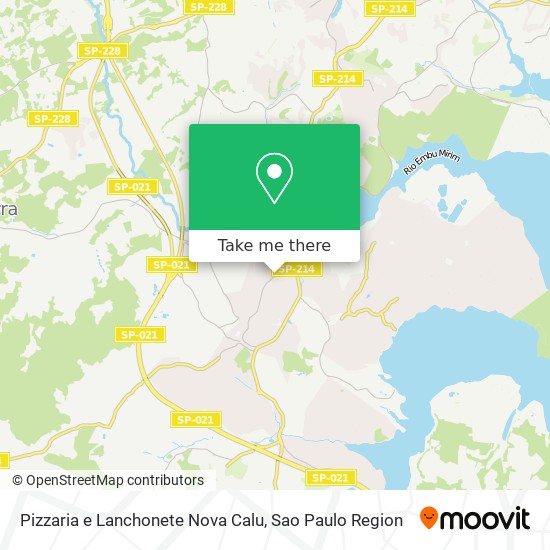 Pizzaria e Lanchonete Nova Calu map