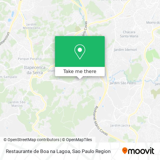 Mapa Restaurante de Boa na Lagoa