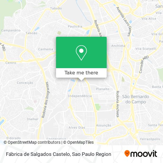 Fábrica de Salgados Castelo map