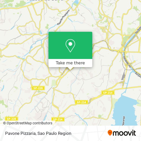 Pavone Pizzaria map