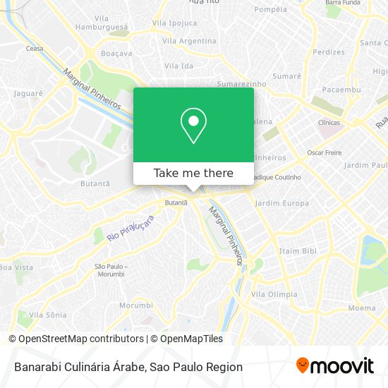 Banarabi Culinária Árabe map