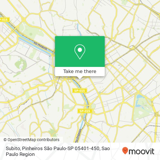 Mapa Subito, Pinheiros São Paulo-SP 05401-450