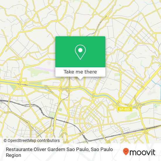 Mapa Restaurante Oliver Gardem Sao Paulo, Vila Guilherme São Paulo-SP 02065-040