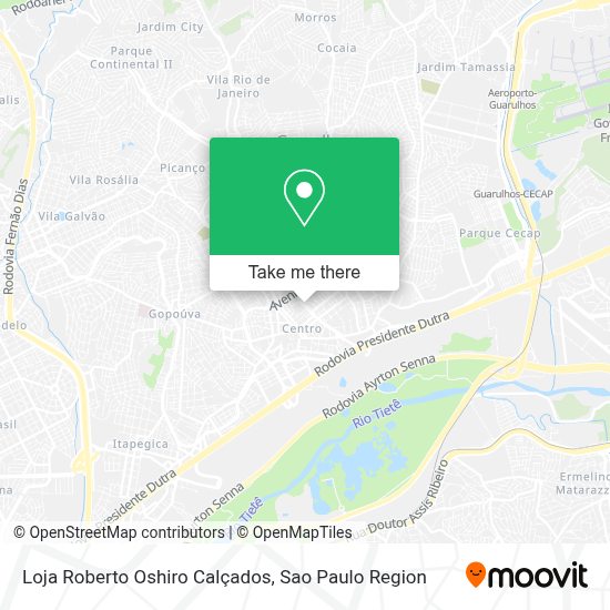 How to get to Loja Roberto Oshiro Calçados in Guarulhos by Bus?