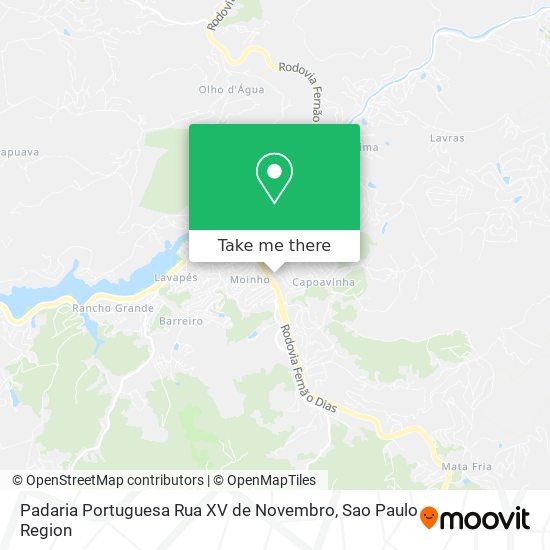 Padaria Portuguesa Rua XV de Novembro map