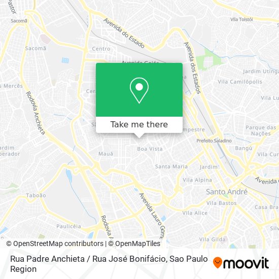 Mapa Rua Padre Anchieta / Rua José Bonifácio