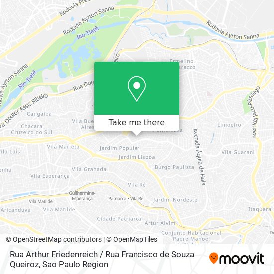 Rua Arthur Friedenreich / Rua Francisco de Souza Queiroz map