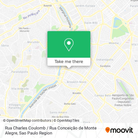 Rua Charles Coulomb / Rua Conceição de Monte Alegre map